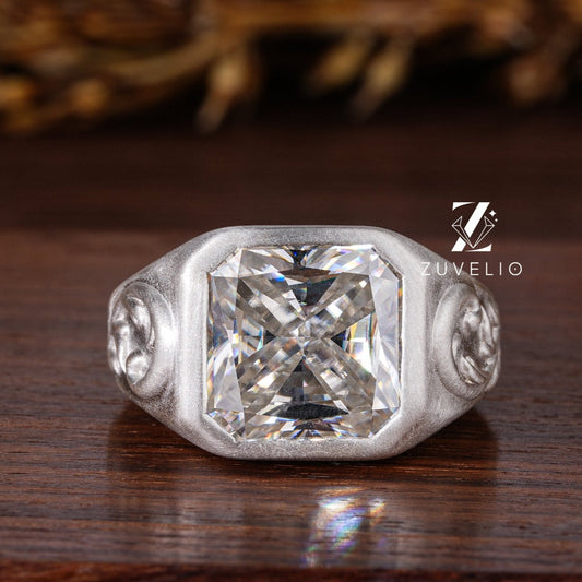 Asscher Cut Statement Ring - Zuvelio.com