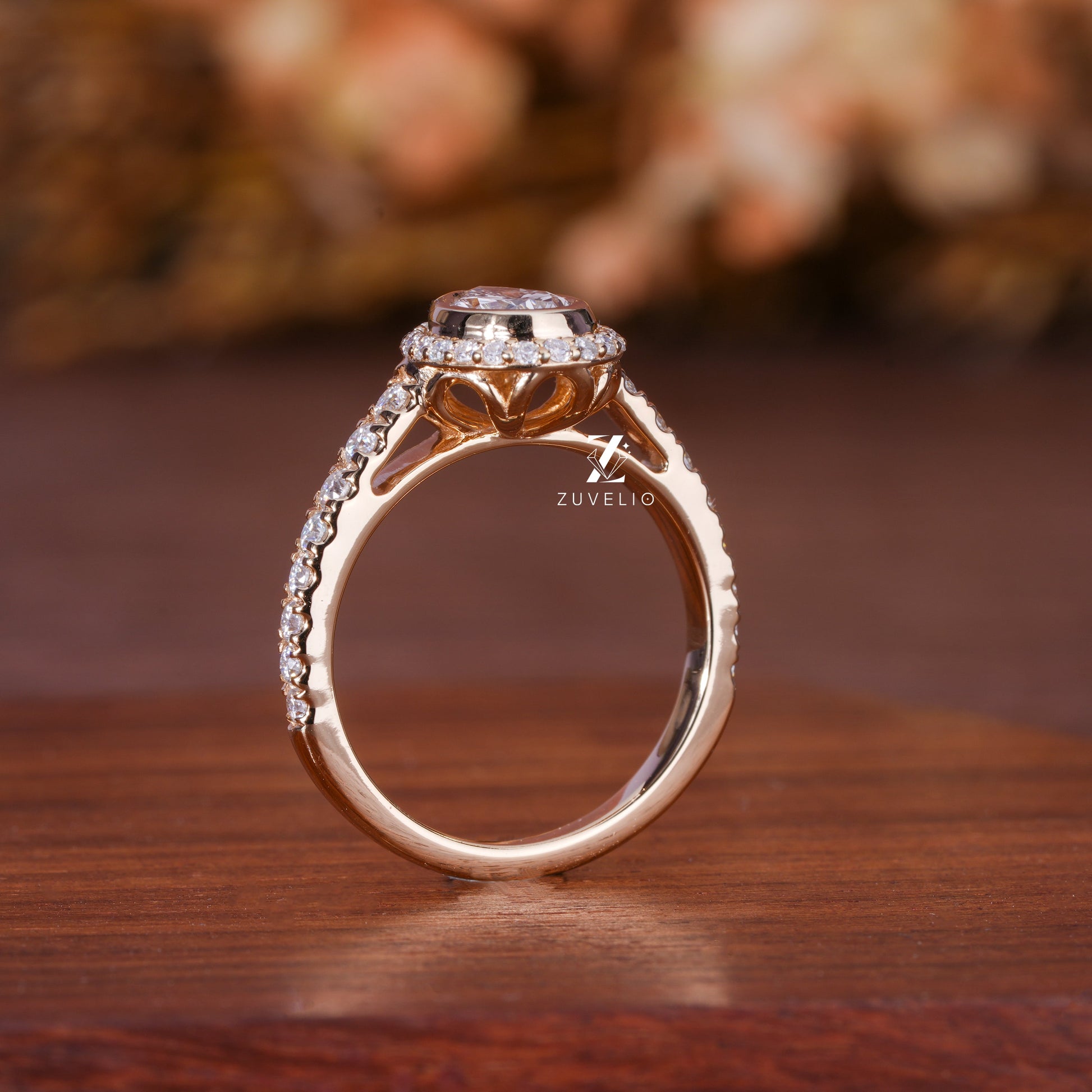 1.18 Ct Pear Cut Engagement Ring - Zuvelio.com