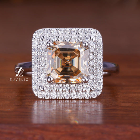 Radiant Cut Moissanite Ring