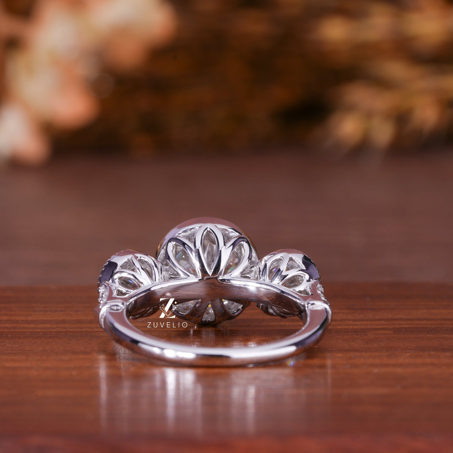 OEC Round Moissanite Ring