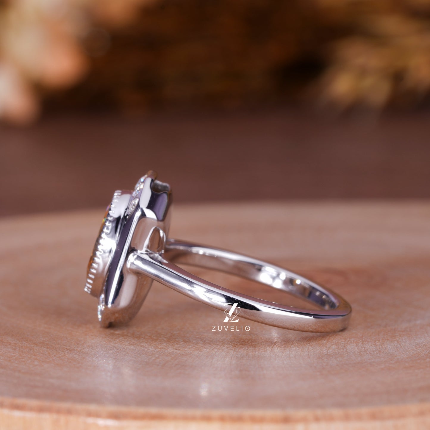 Oval Moissanite Ring