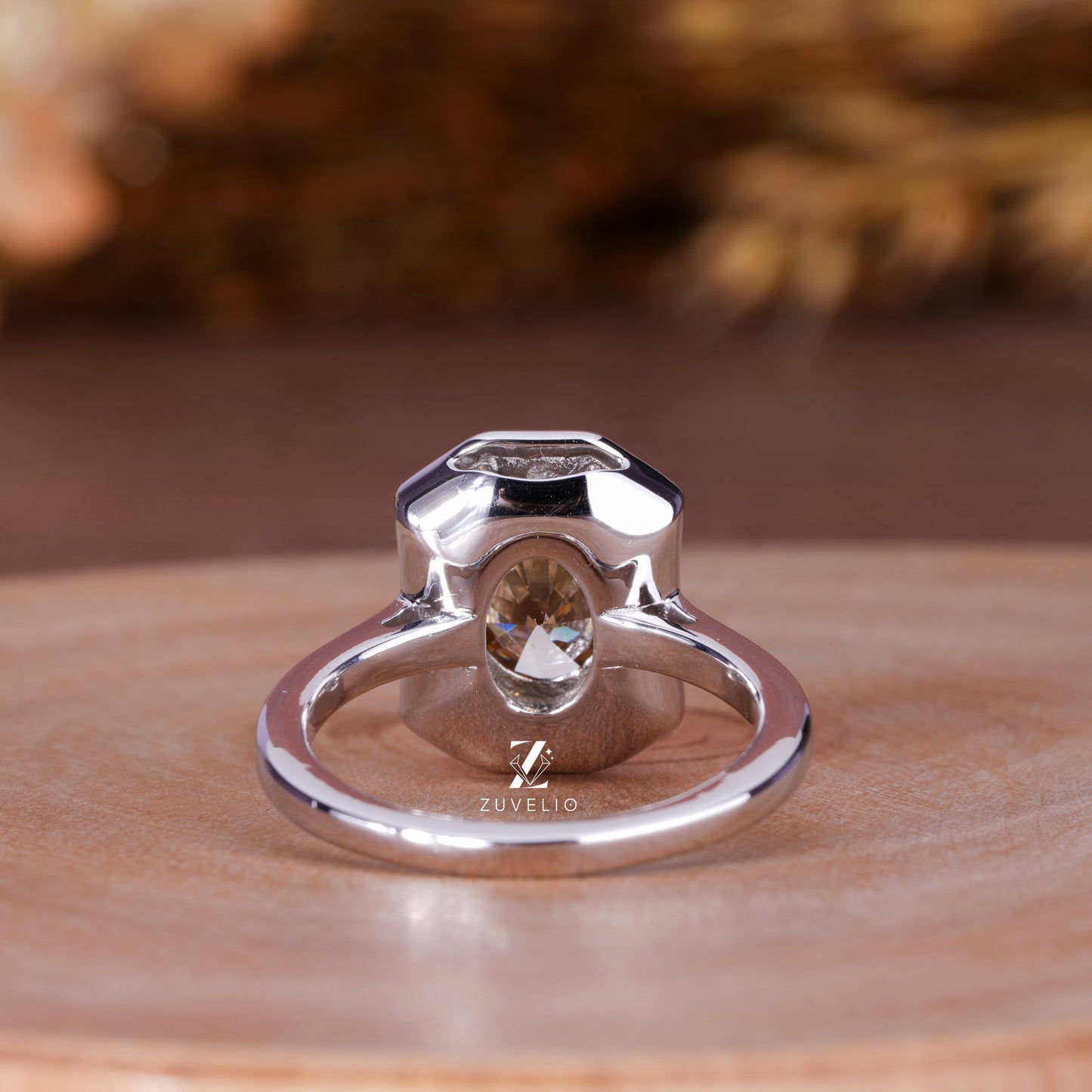 Oval Moissanite Ring