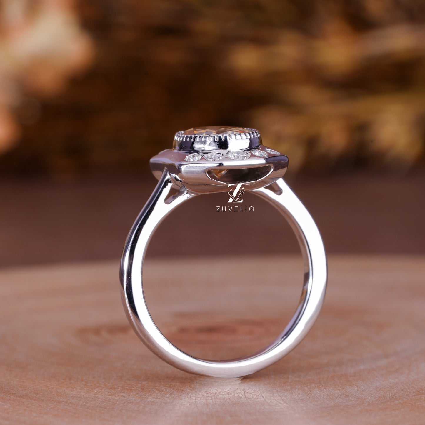Oval Moissanite Ring