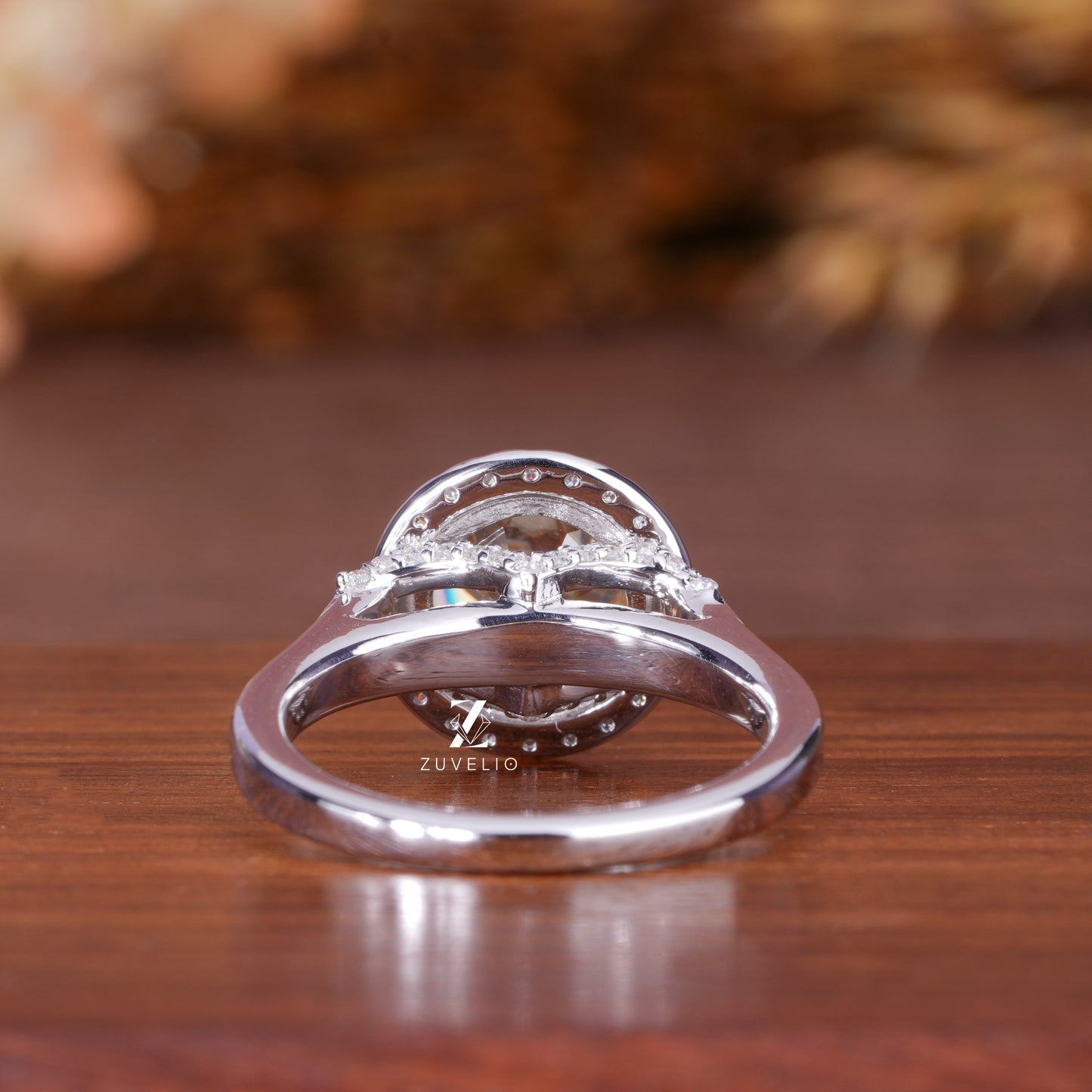 OEC Round Moissanite Ring