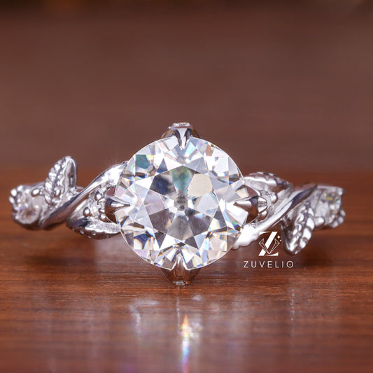 OEC Round Moissanite Ring