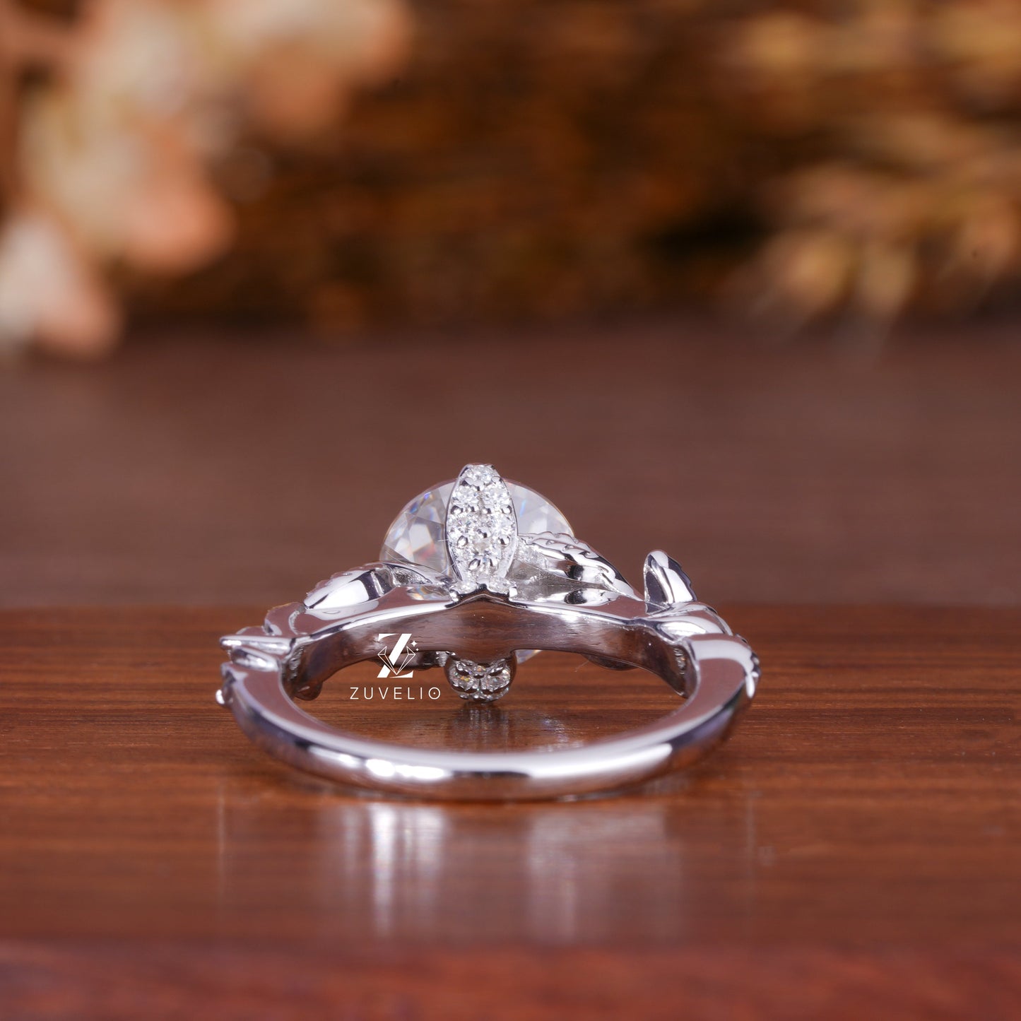 OEC Round Moissanite Ring
