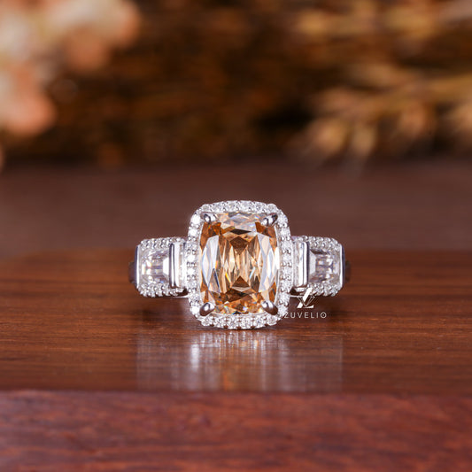 Cushion Moissanite Ring