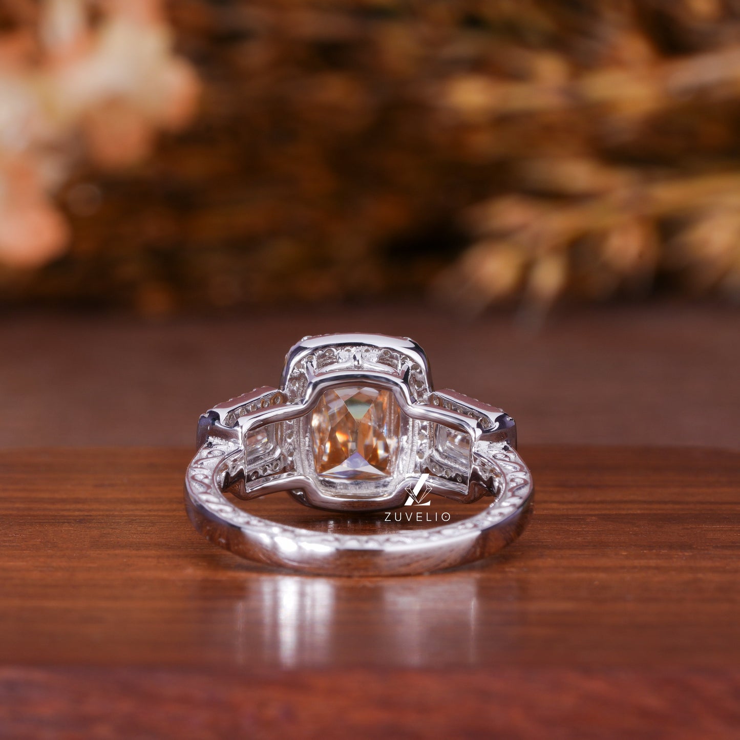 Cushion Moissanite Ring