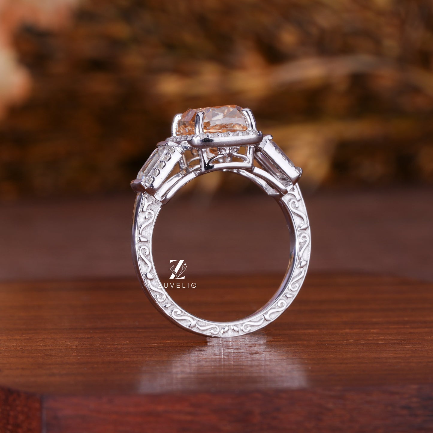 Cushion Moissanite Ring