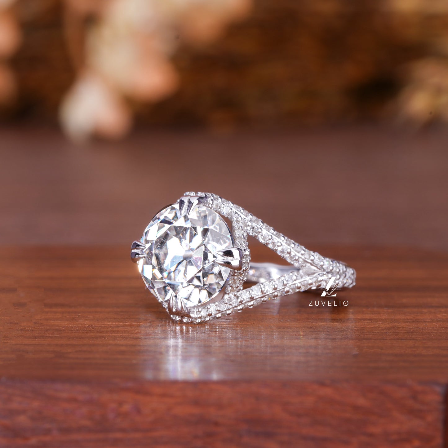 4.06 CTW Old European Cut Ring - Zuvelio.com