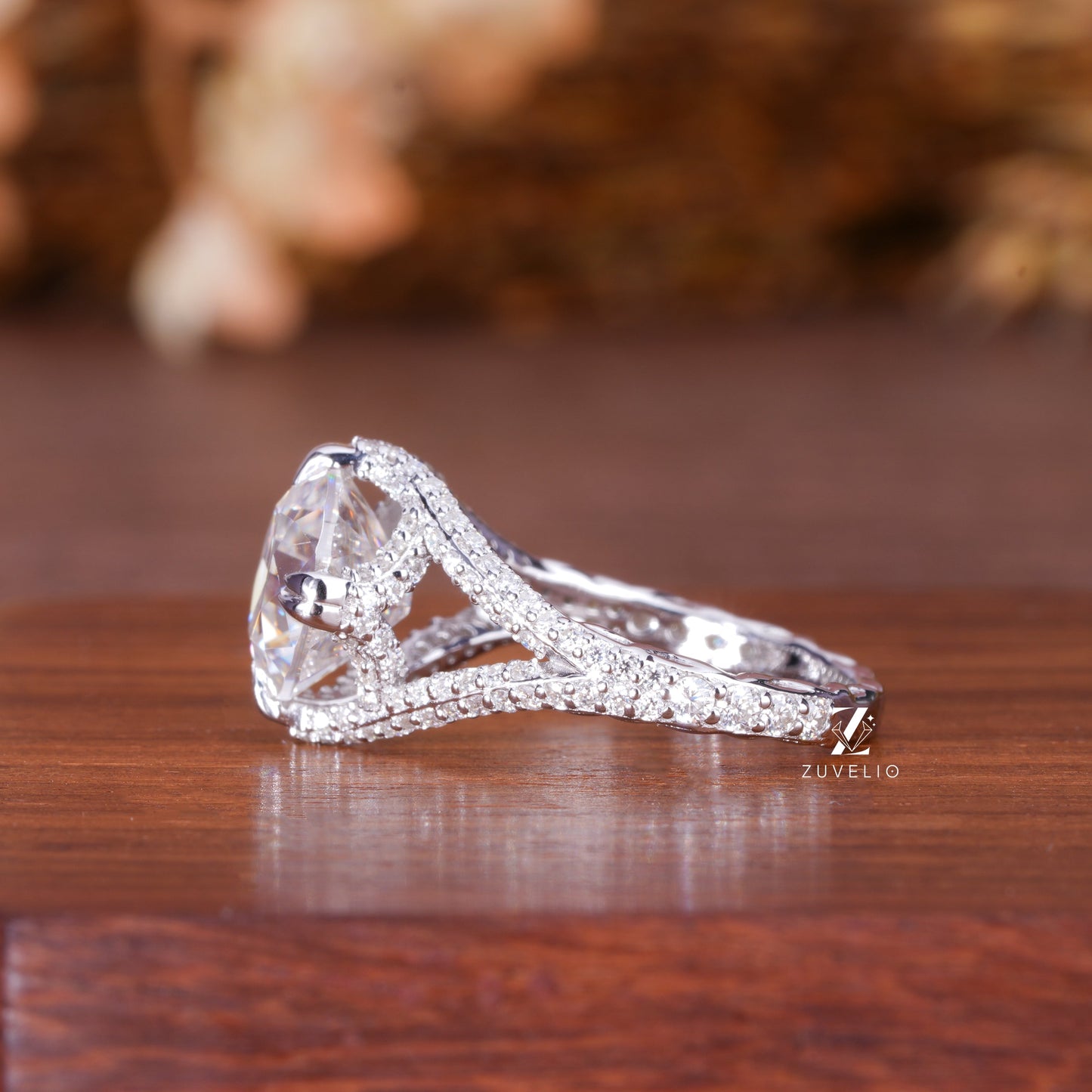 4.06 CTW Old European Cut Ring - Zuvelio.com