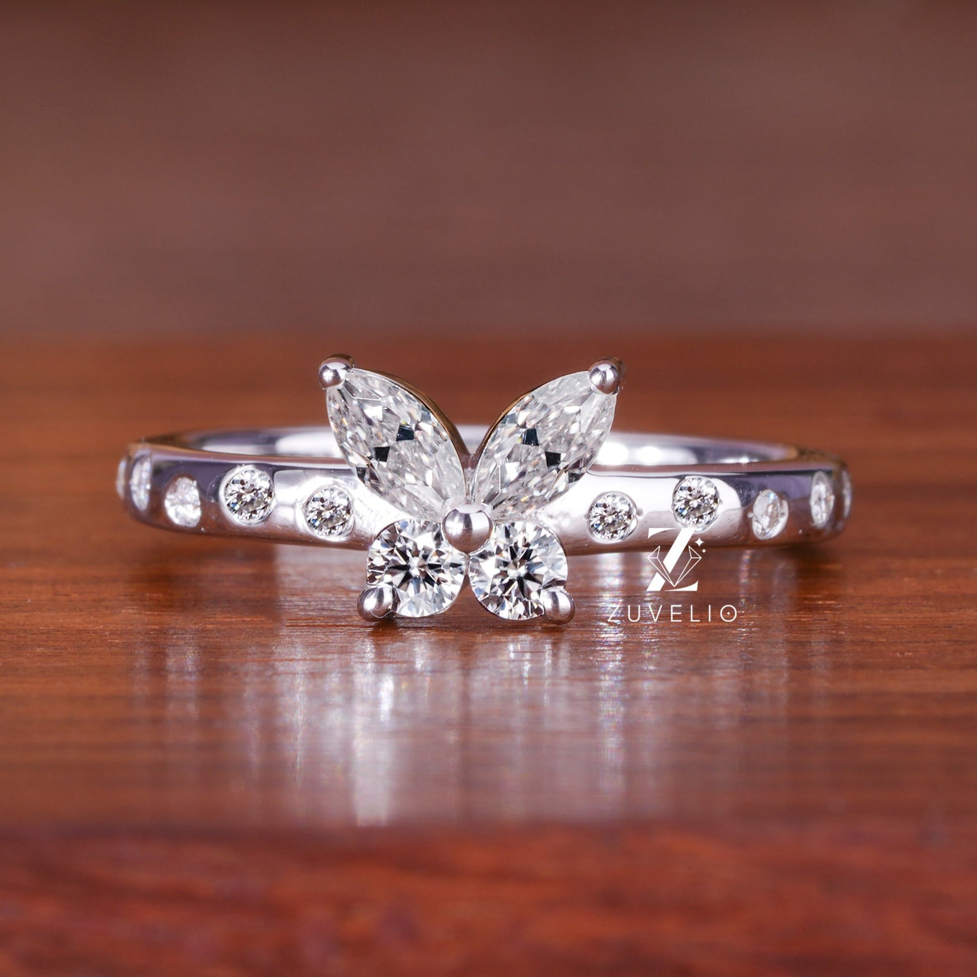 Butterfly Diamond Ring - Zuvelio.com