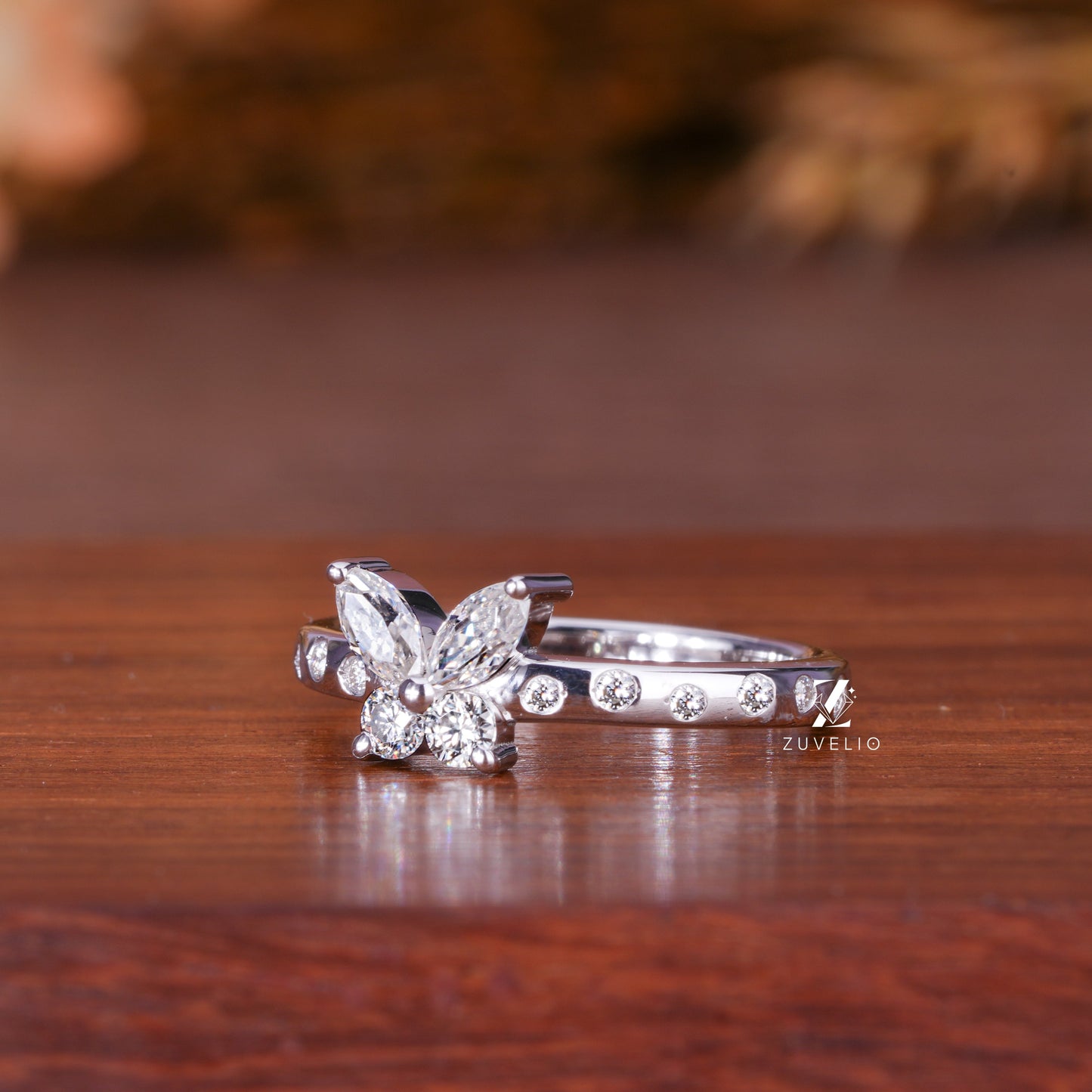 Butterfly Diamond Ring - Zuvelio.com