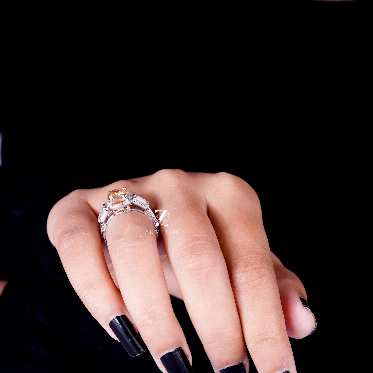 Cushion Moissanite Ring