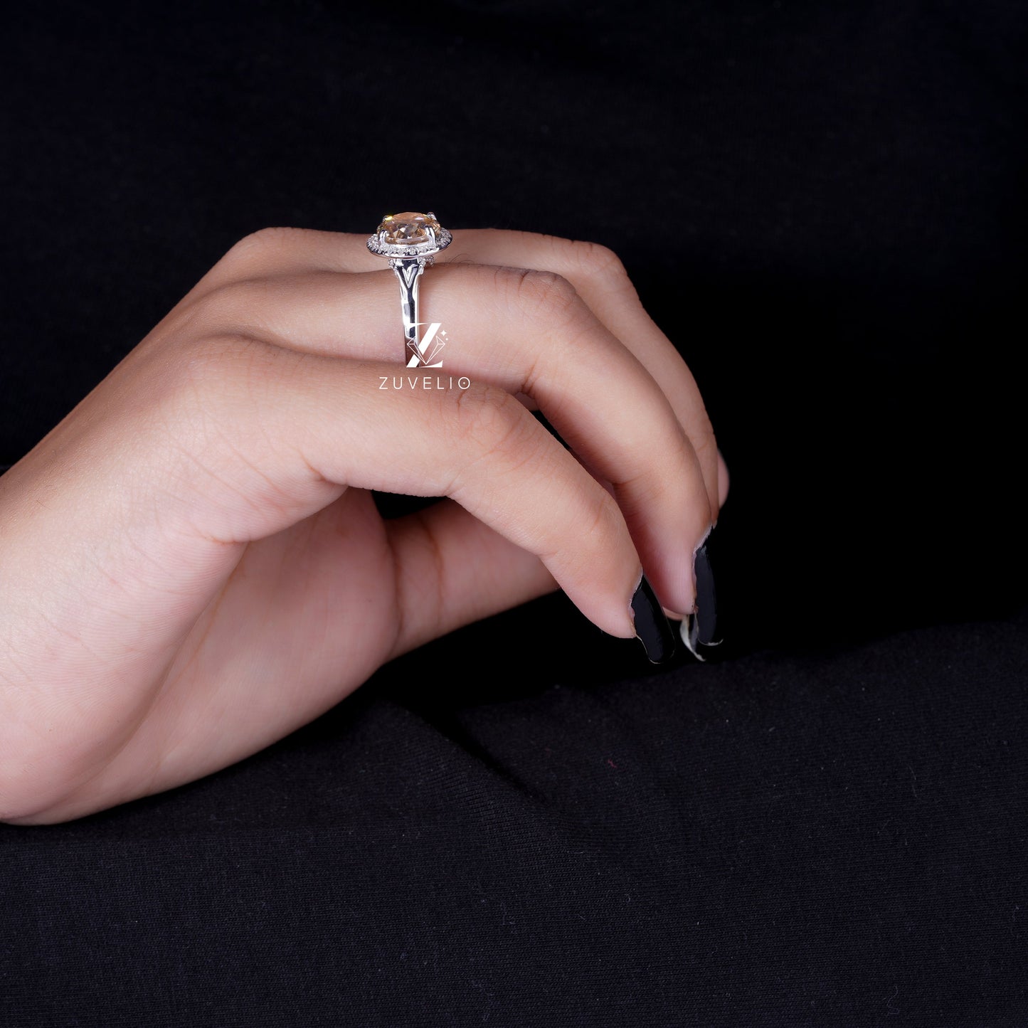 OEC Round Moissanite Ring