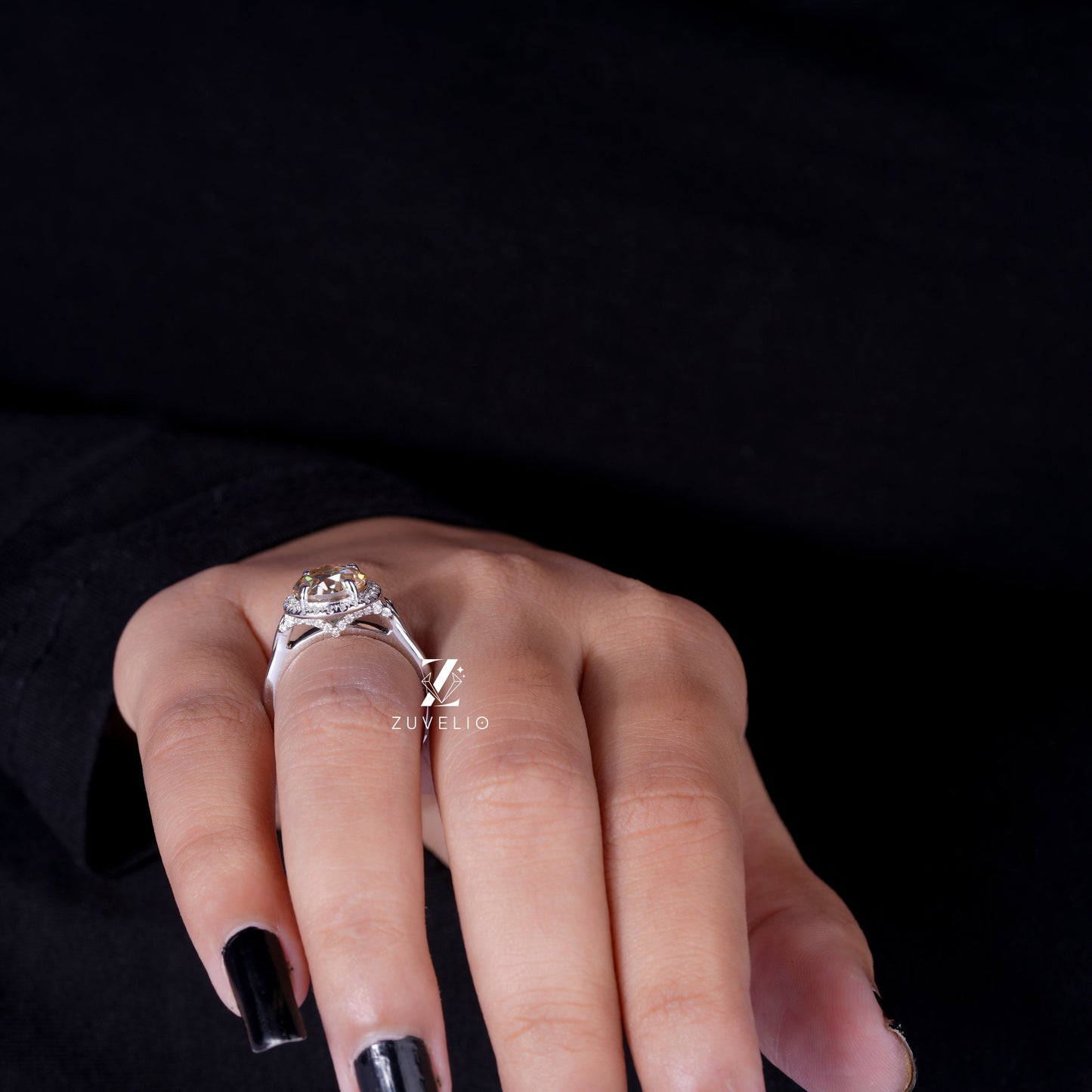 OEC Round Moissanite Ring