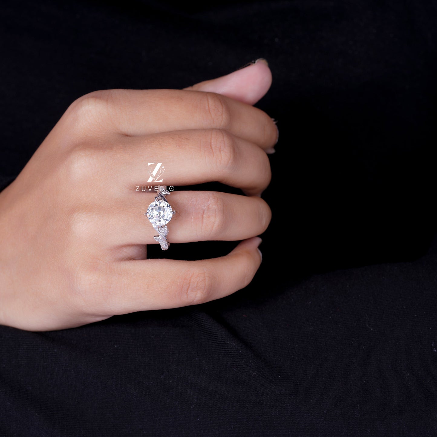 OEC Round Moissanite Ring