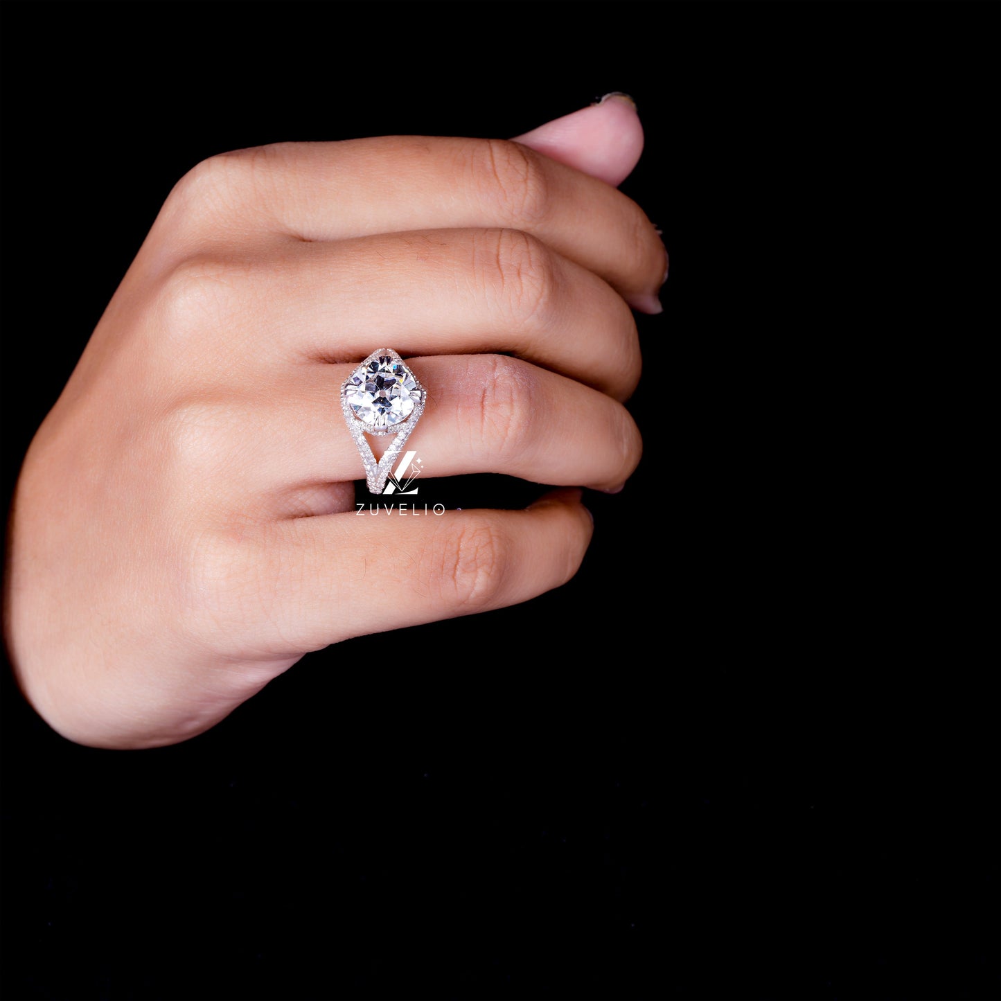 4.06 CTW Old European Cut Ring - Zuvelio.com
