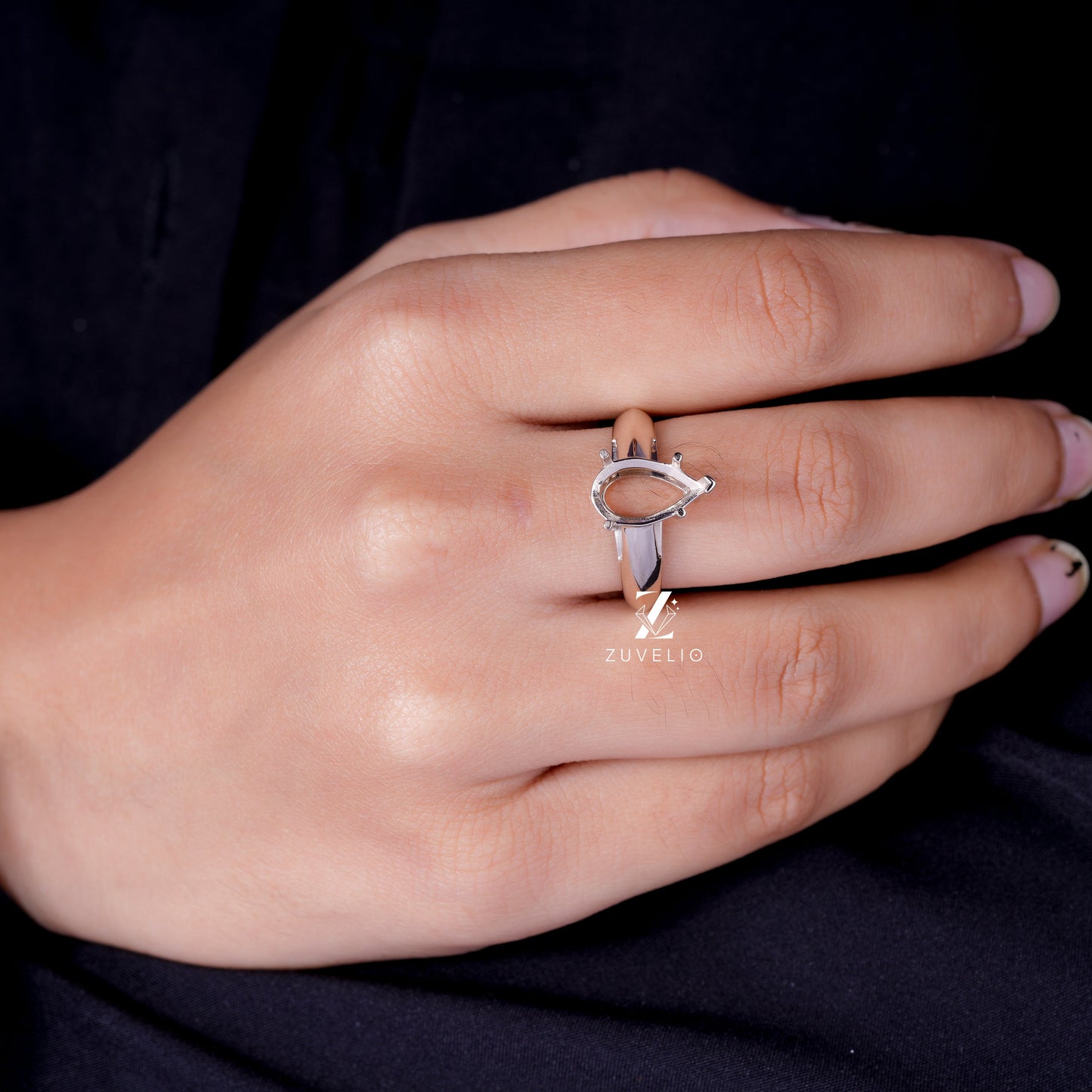 Semi Mount Moissanite Ring