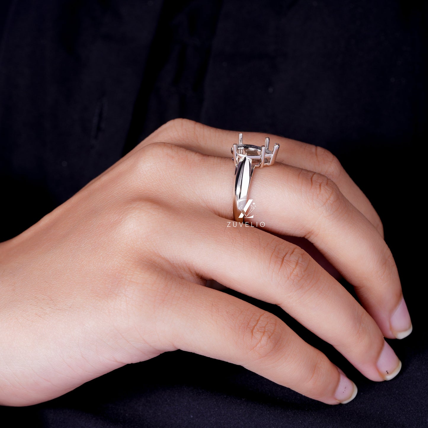 Semi Mount Moissanite Ring