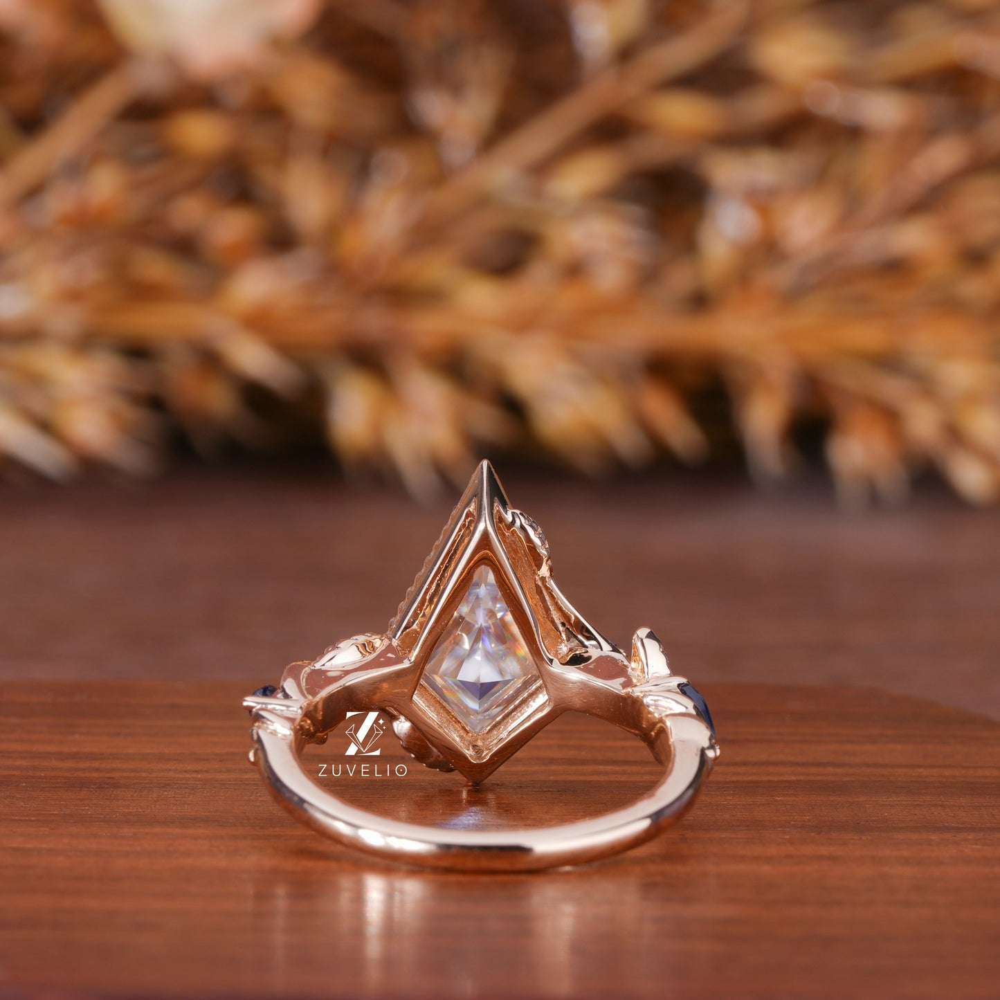 Kite Cut Moissanite Ring