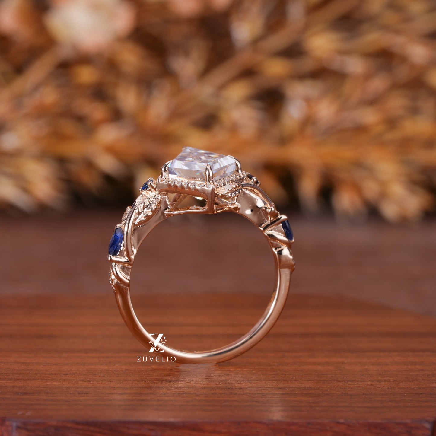 Kite Cut Moissanite Ring