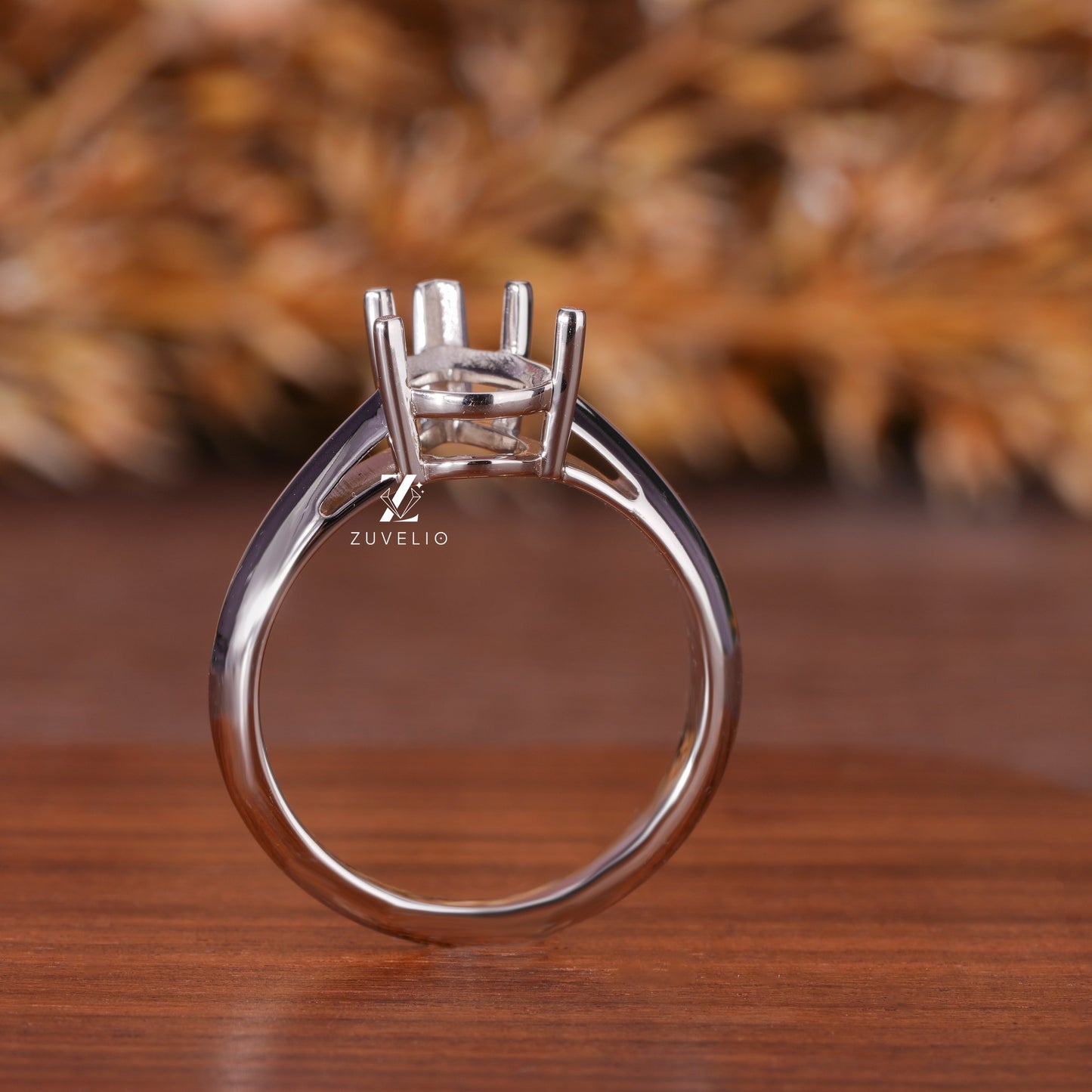 Semi Mount Moissanite Ring
