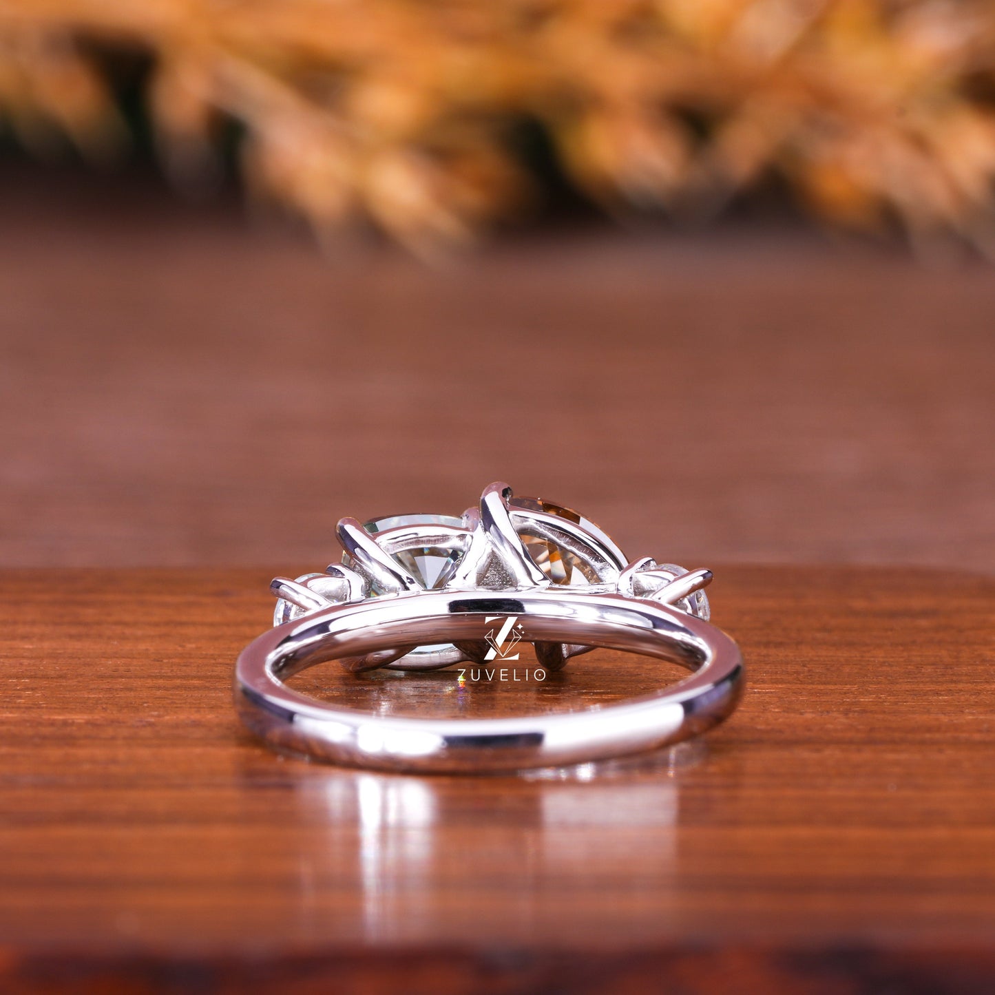 Toi et Moi Moissanite Ring