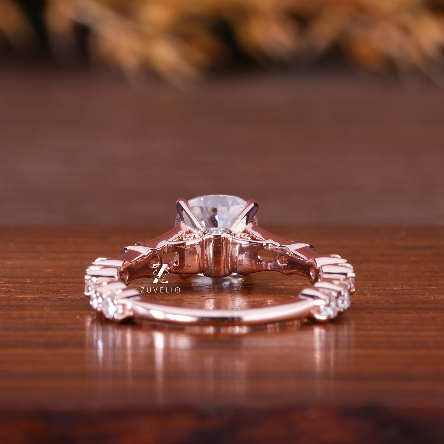 Cushion Moissanite Engagement Ring