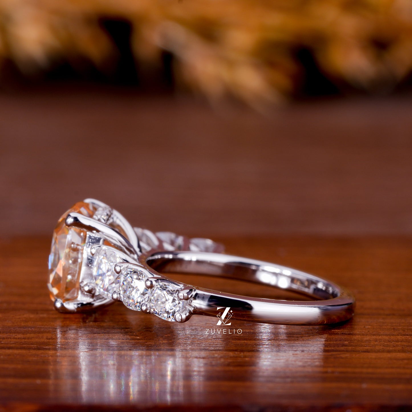 OMC Cushion Moissanite Ring