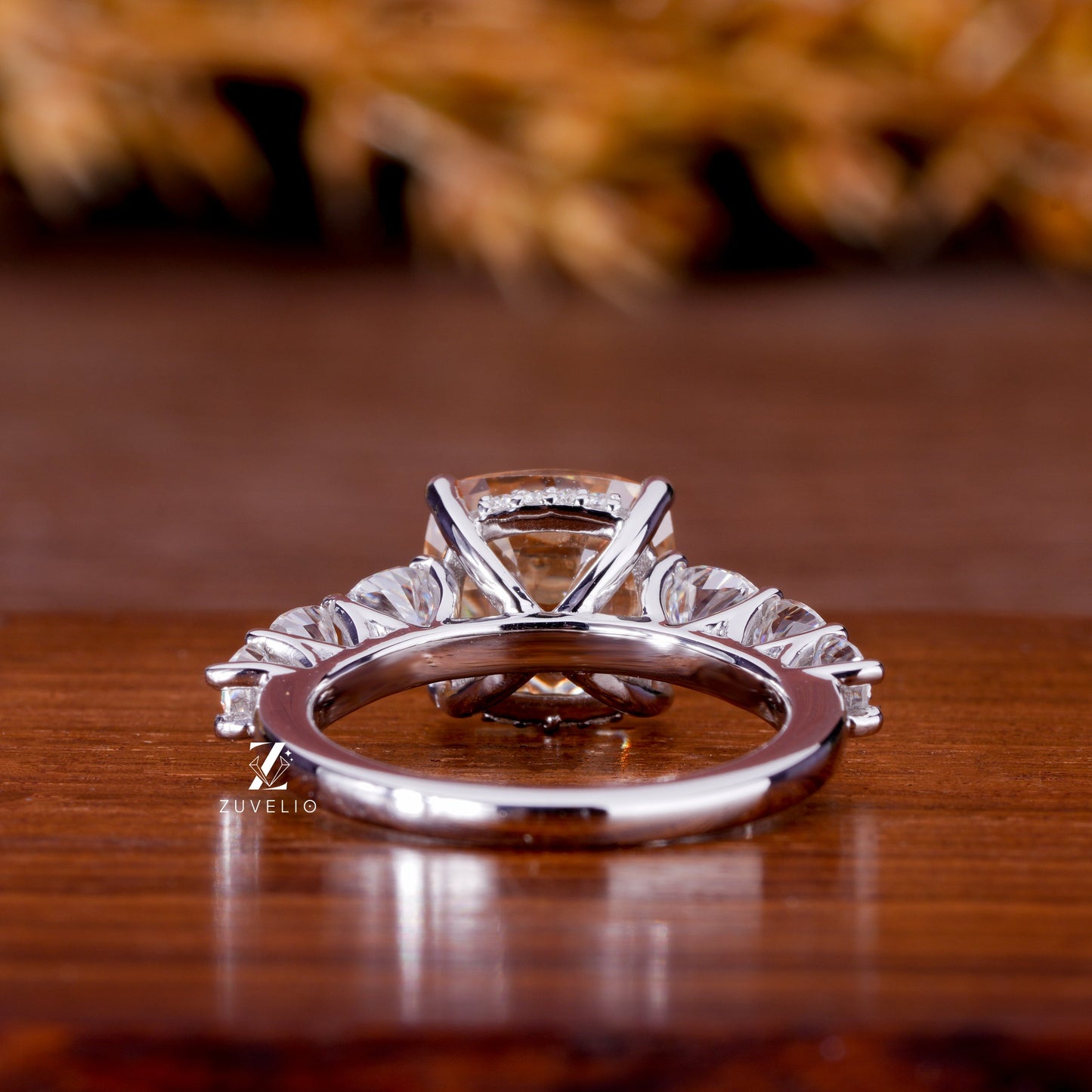 OMC Cushion Moissanite Ring