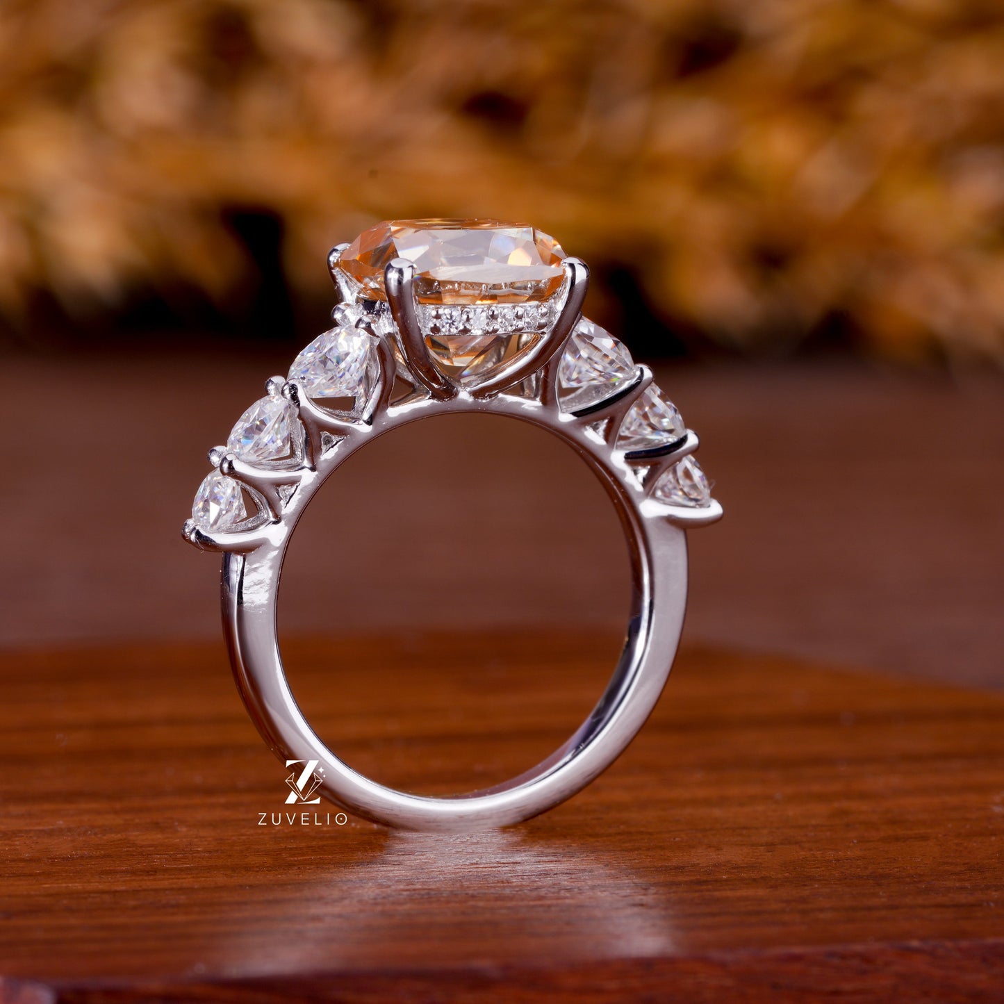OMC Cushion Moissanite Ring