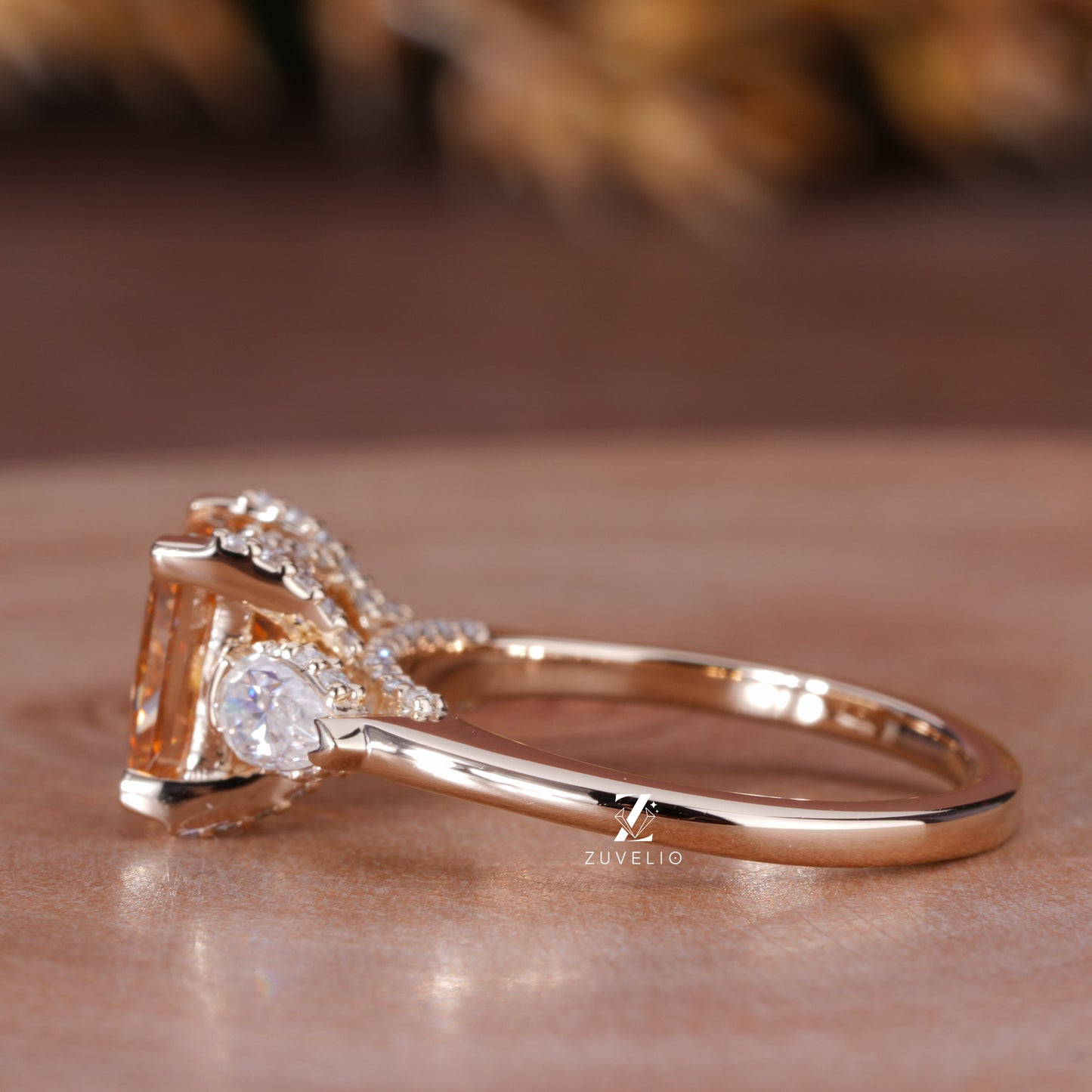 Princess Cut Moissanite Ring