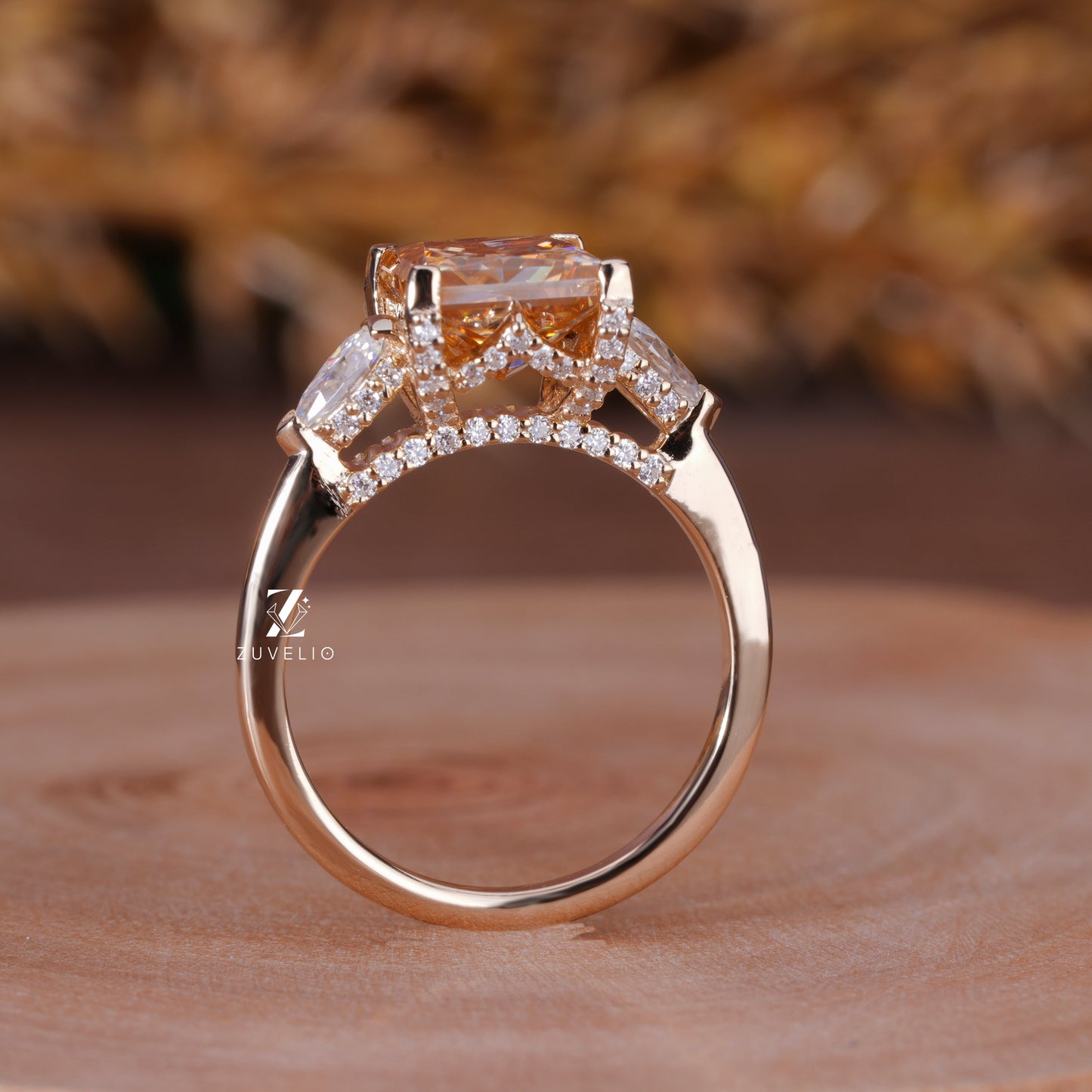 Princess Cut Moissanite Ring