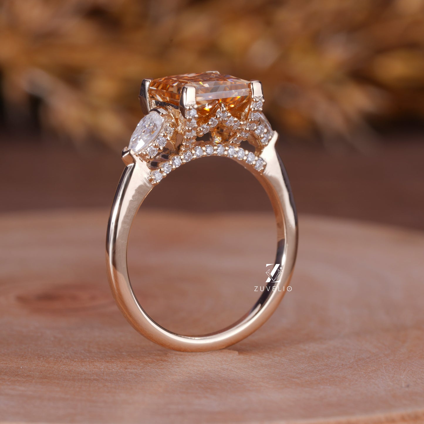 Princess Cut Moissanite Ring