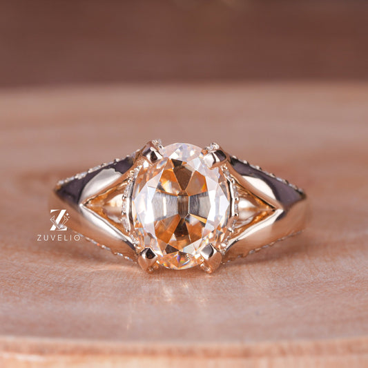 OMC Oval Moissanite Ring