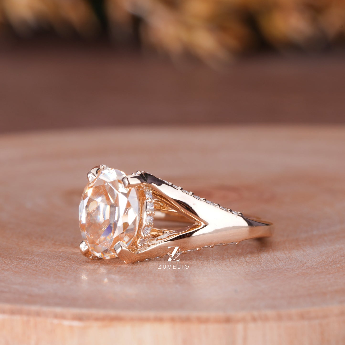 OMC Oval Moissanite Ring