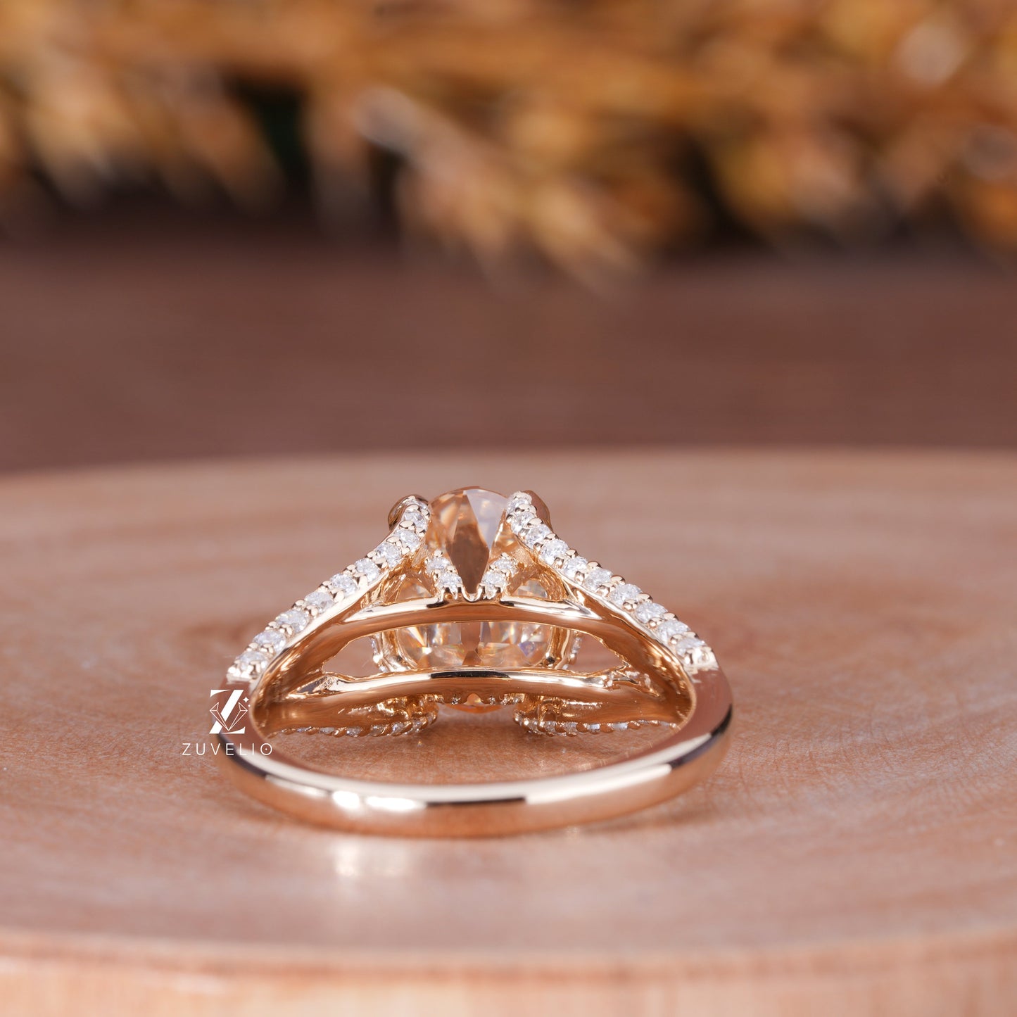 OMC Oval Moissanite Ring