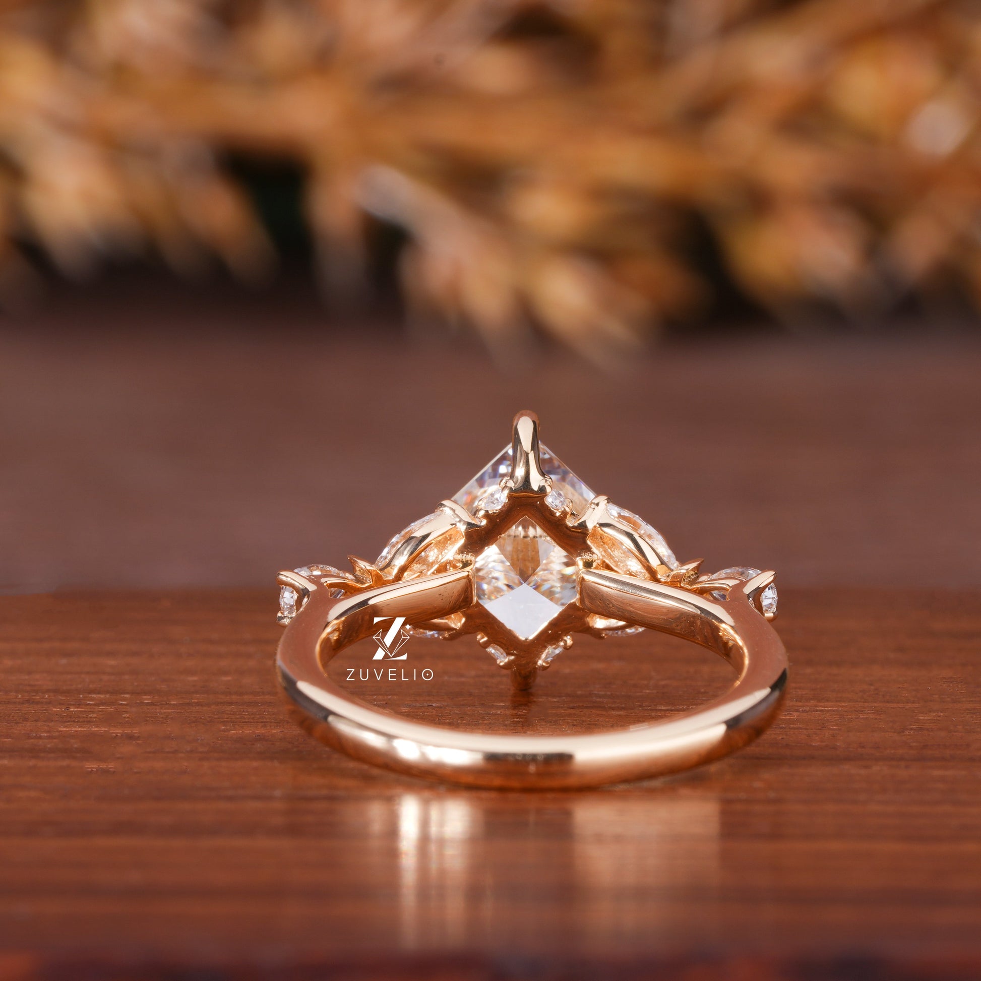 Princess Cut Lab Diamond Engagement Ring