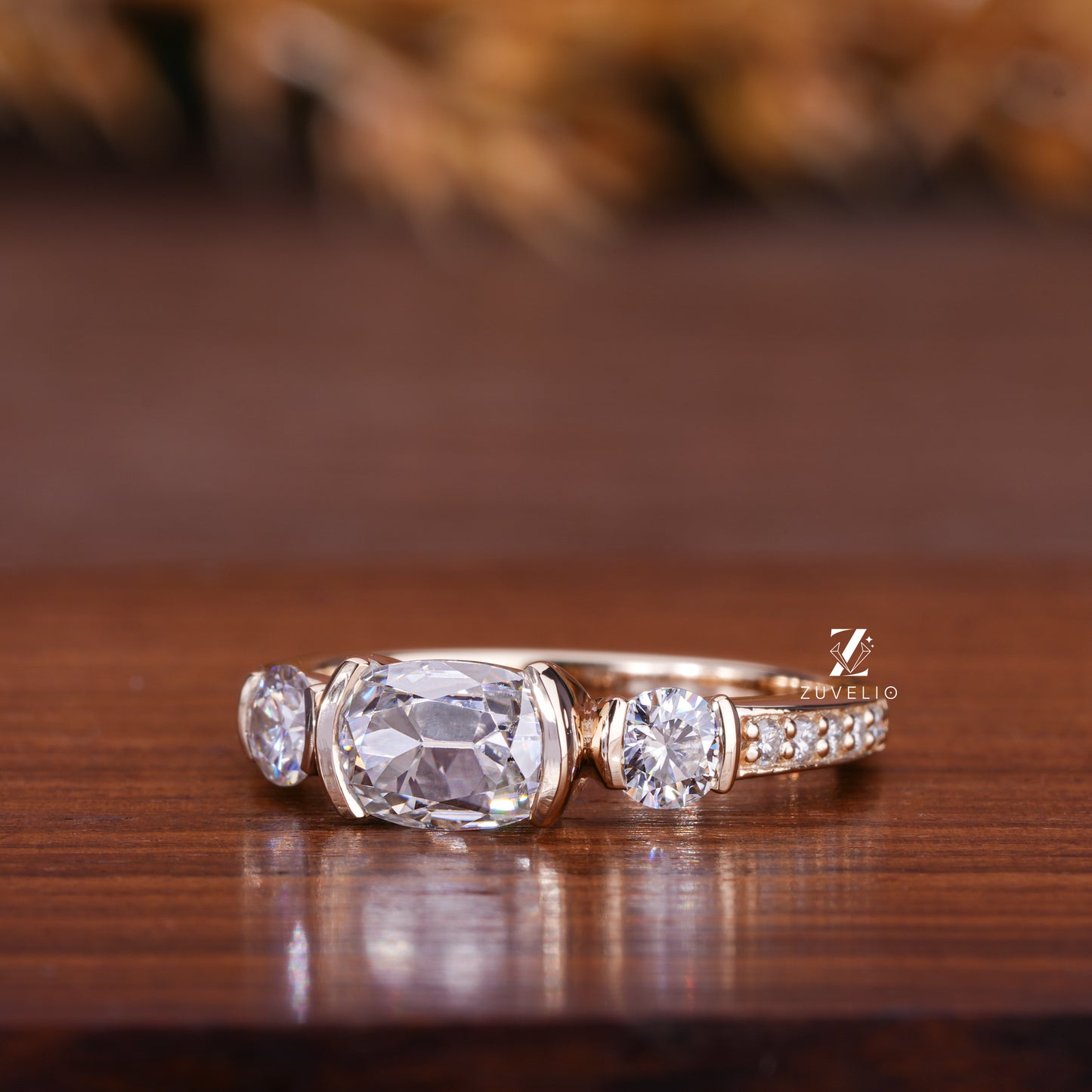 OMC Cushion Engagement Ring