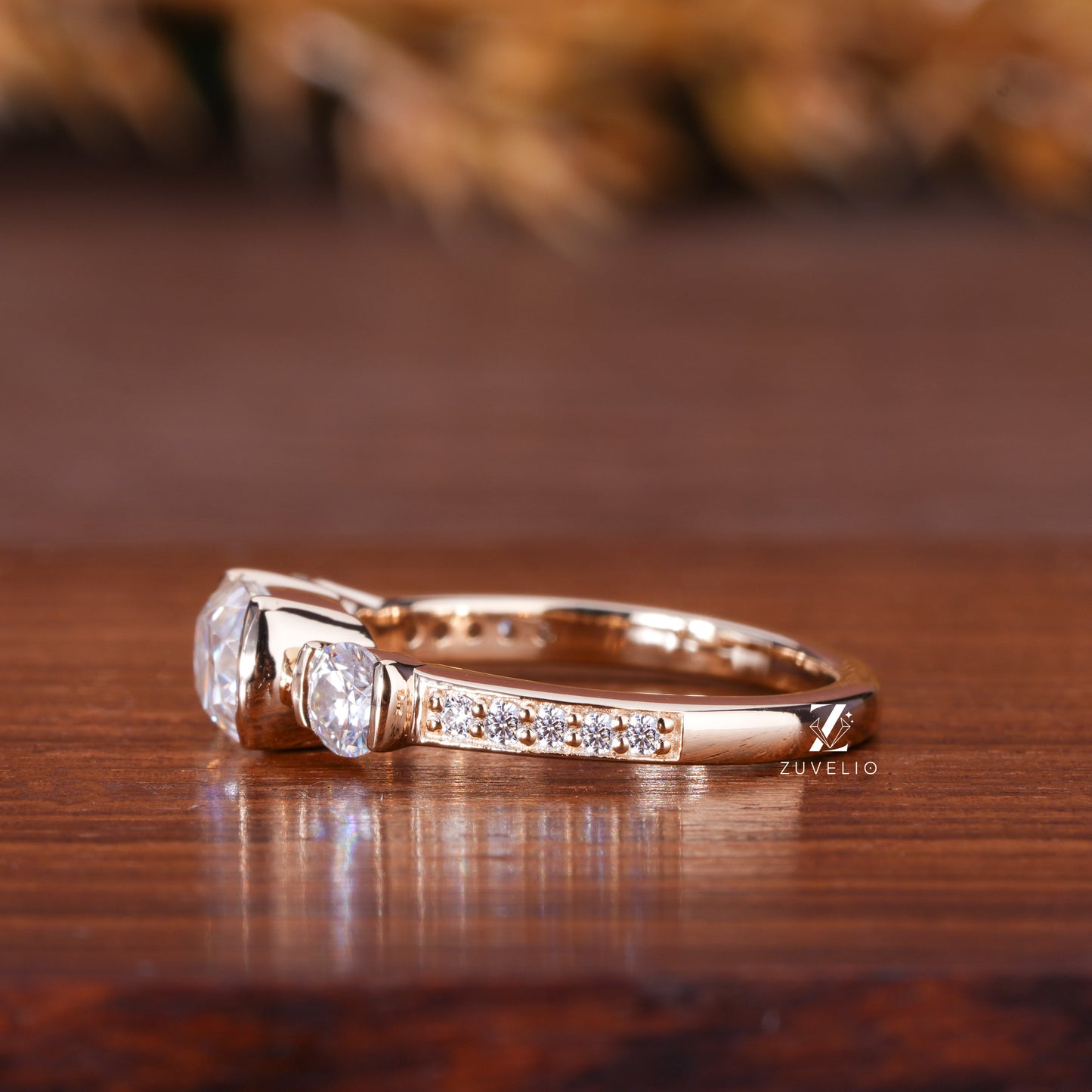 OMC Cushion Moissanite Ring