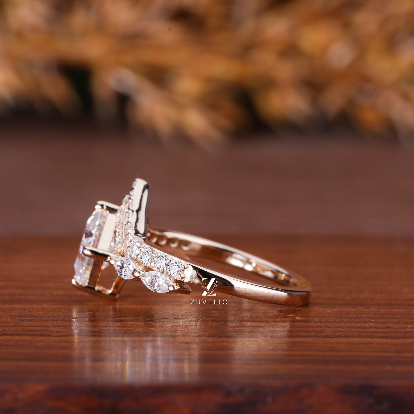 Princess Cut Moissanite Ring
