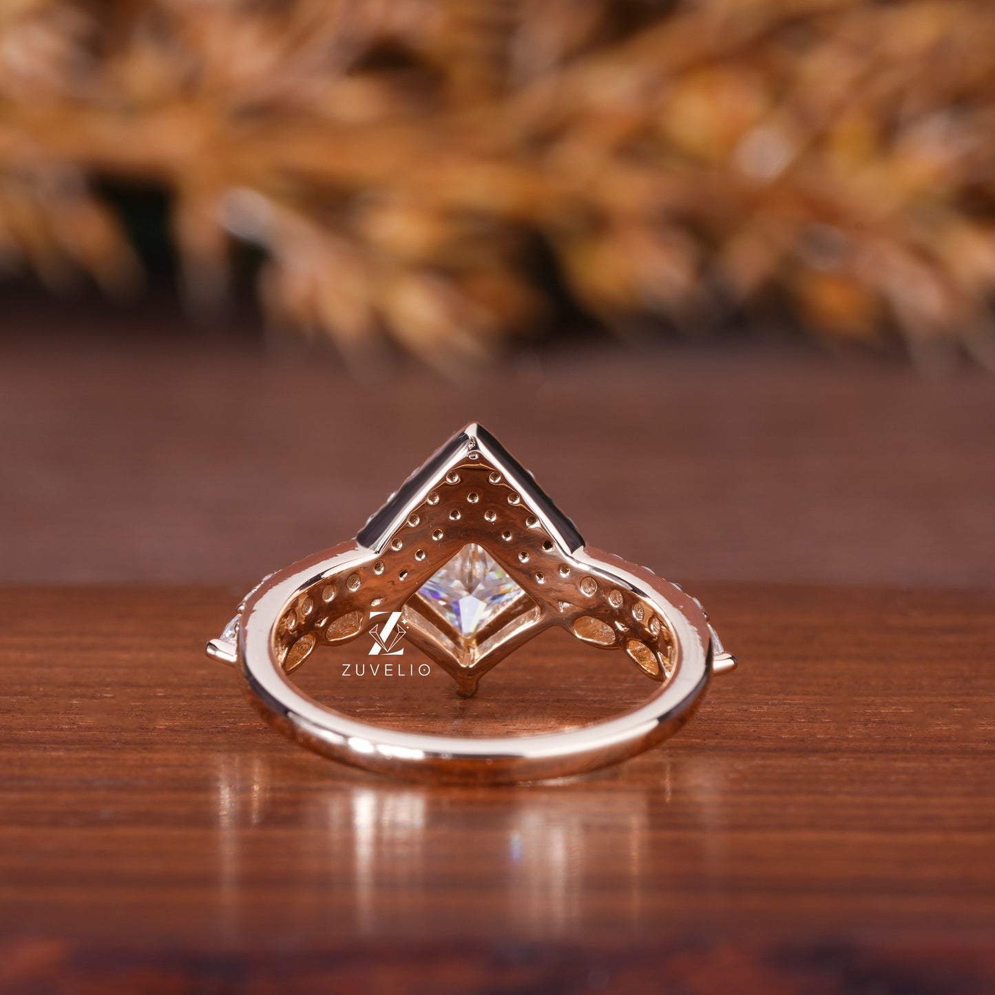 Princess Cut Moissanite Ring
