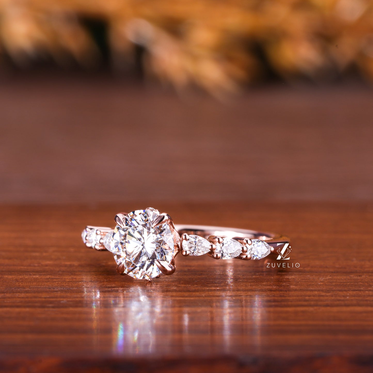 Round Cut Diamond Ring