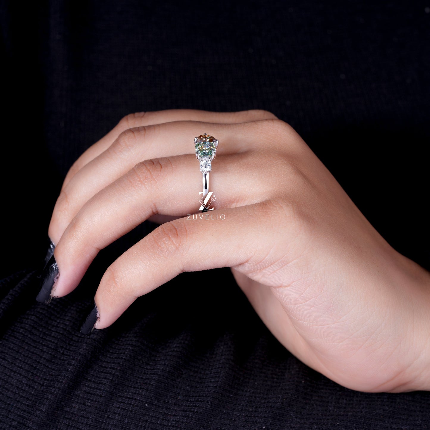 Toi et Moi Moissanite Ring