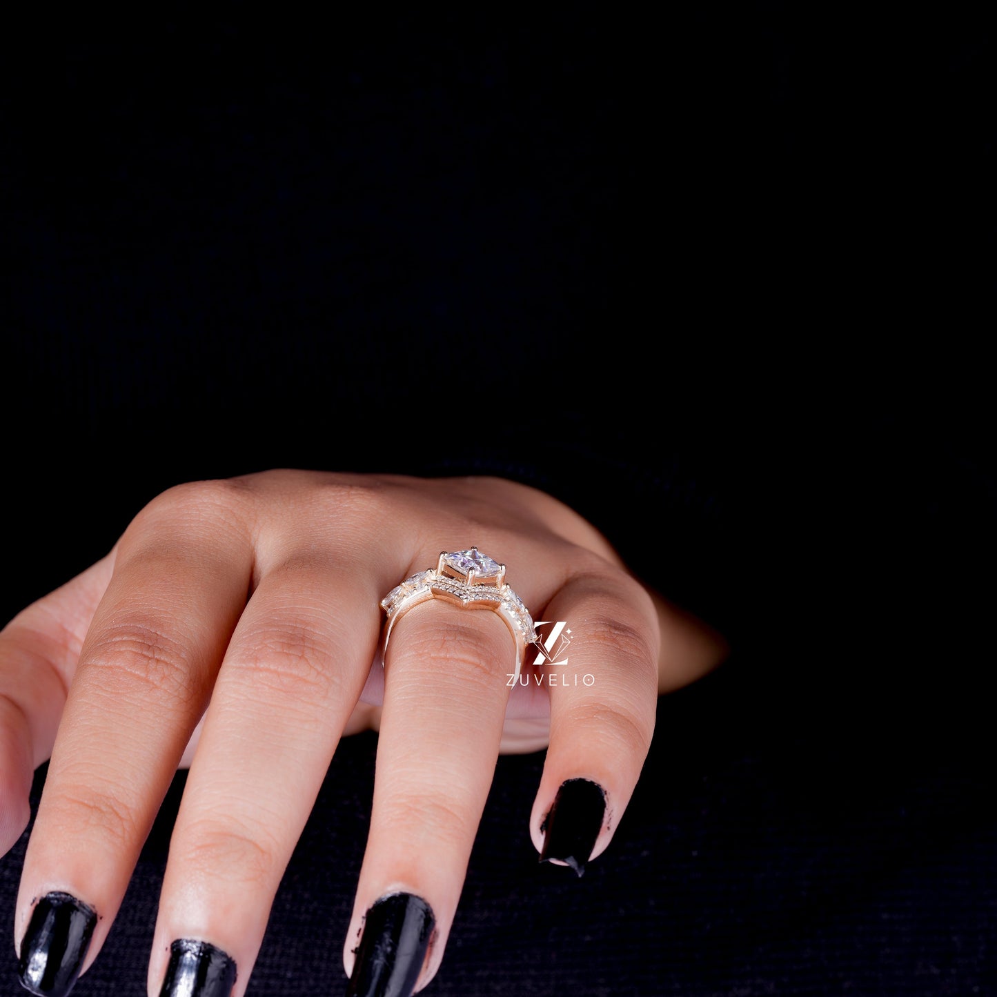 Princess Cut Moissanite Ring