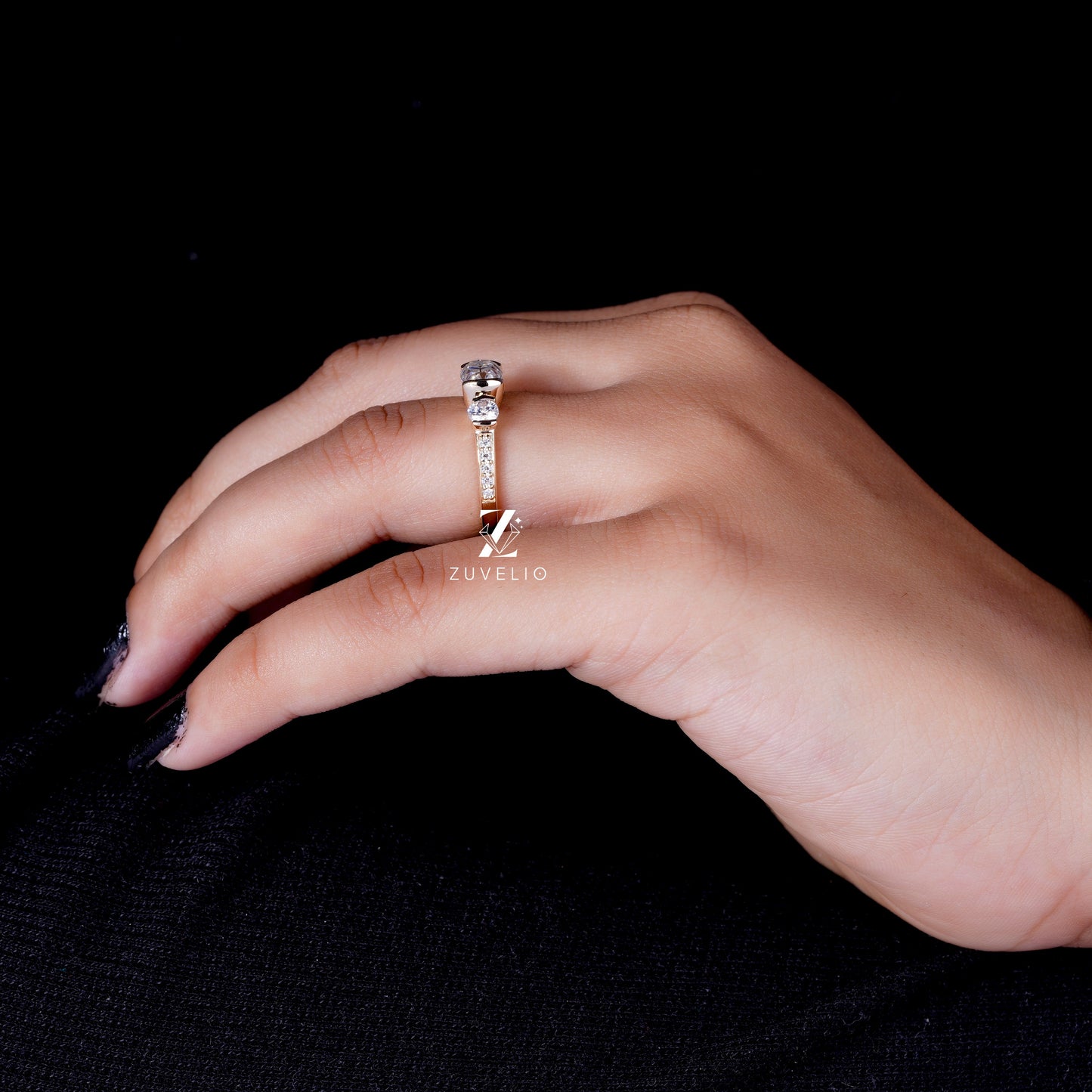 OMC Cushion Moissanite Ring