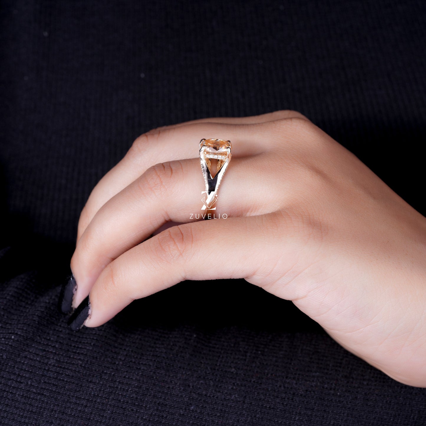 OMC Oval Moissanite Ring