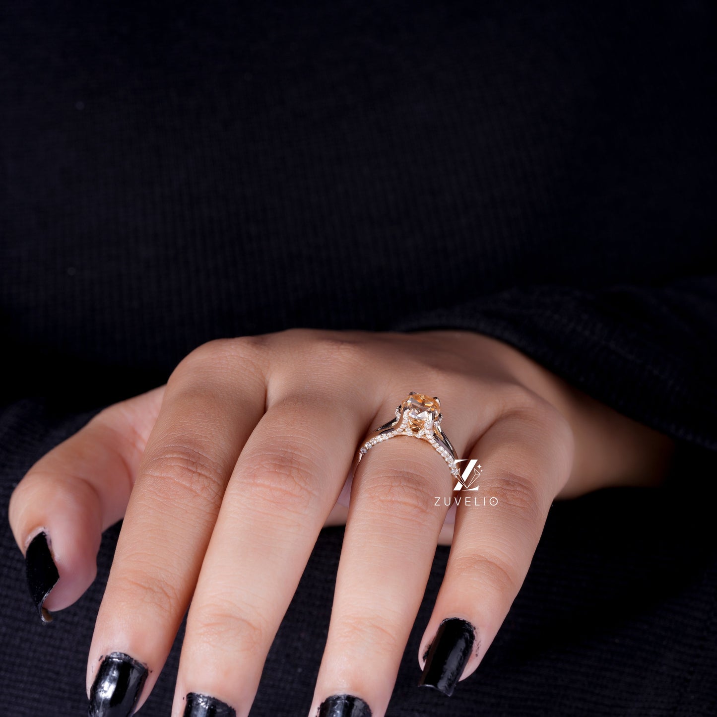 OMC Oval Moissanite Ring