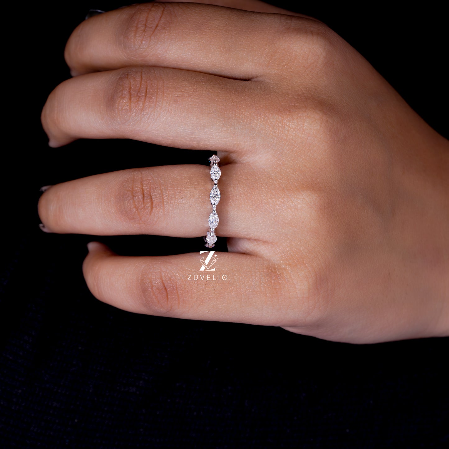 Marquise Full Eternity Band